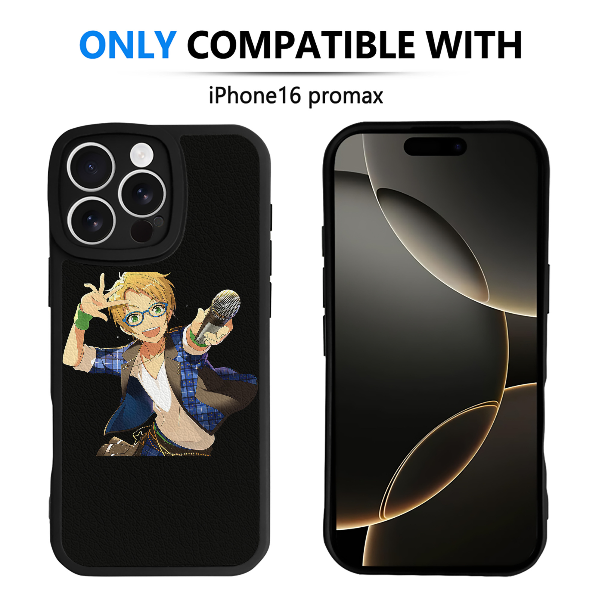 （画像用） あんさんぶるスターズ! Ensemble Stars 【iPhone 16シリーズ対応】シリコンスマホケース（レザー調） 材質：シリコン